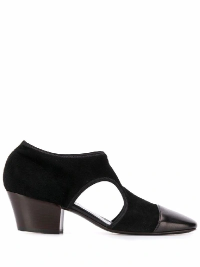 Shop Lemaire Women's Black Leather Heels