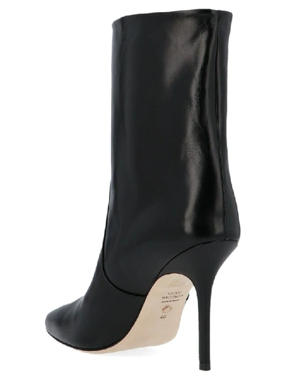 Shop Stuart Weitzman Women's Black Leather Ankle Boots