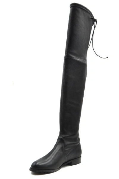 Shop Stuart Weitzman Women's Black Leather Boots