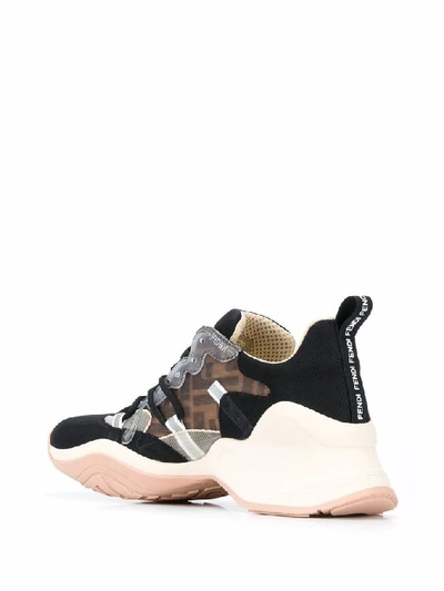 Shop Fendi Women's Black Leather Sneakers