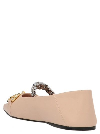 Shop Gucci Women's Pink Leather Flats