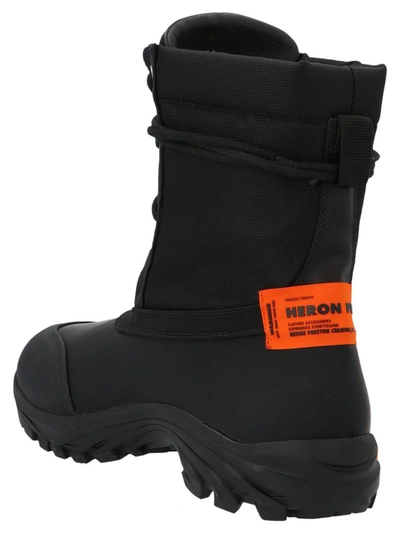 Shop Heron Preston Men's Black Polyester Ankle Boots