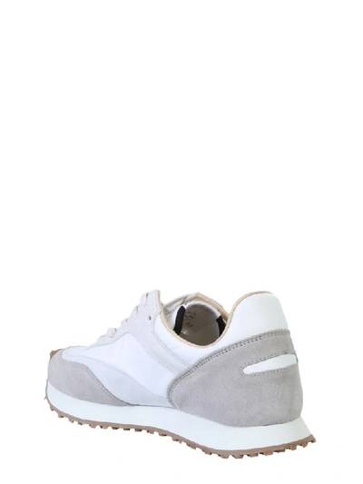 Shop Spalwart Men's White Leather Sneakers