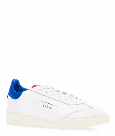 Shop Ghoud Men's White Leather Sneakers