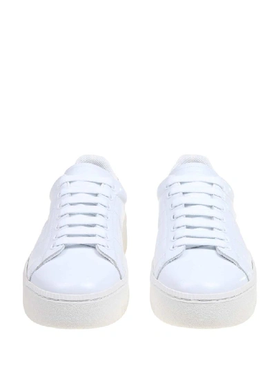 Shop Maison Margiela Men's White Leather Sneakers