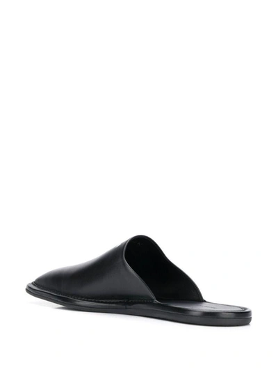 Shop Balenciaga Men's Black Leather Loafers