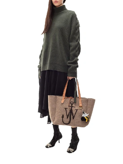 Shop Jw Anderson J.w. Anderson Women's Brown Leather Tote