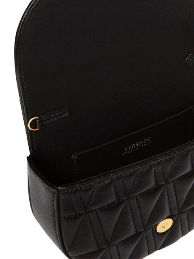 Shop Versace Women's Black Leather Belt Bag
