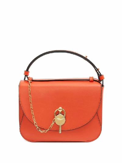 Shop Jw Anderson J.w. Anderson Women's Orange Leather Shoulder Bag