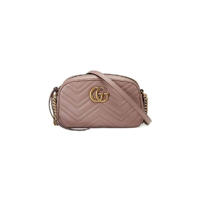 Shop Gucci Women's Pink Leather Shoulder Bag