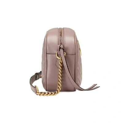 Shop Gucci Women's Pink Leather Shoulder Bag