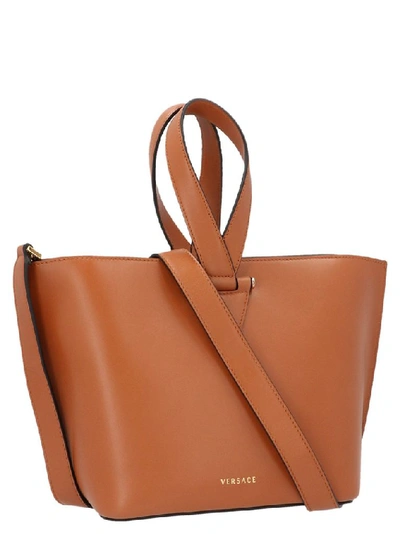 Shop Versace Women's Brown Leather Handbag