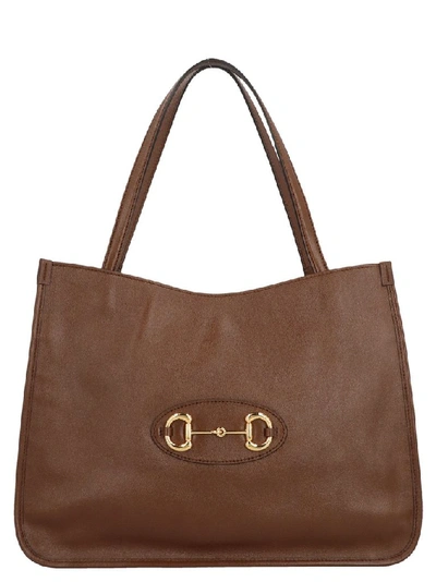 Shop Gucci Women's Brown Leather Tote