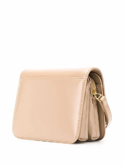 Shop Balenciaga Women's Beige Leather Shoulder Bag