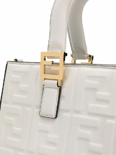 Shop Fendi Women's White Leather Handbag
