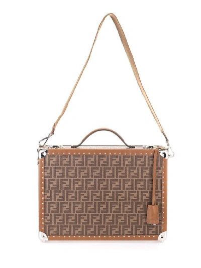 Shop Fendi Women's Brown Leather Travel Bag