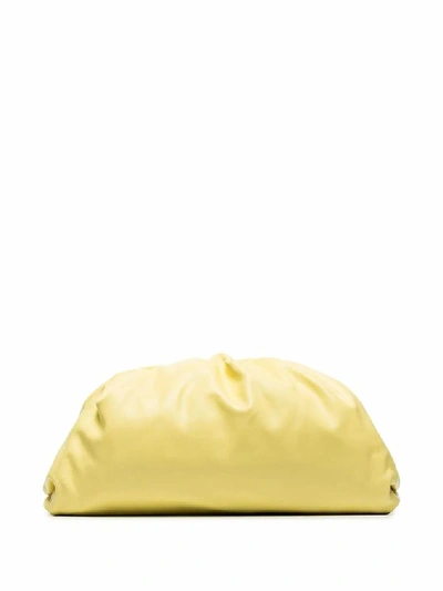 Shop Bottega Veneta Women's Yellow Leather Pouch