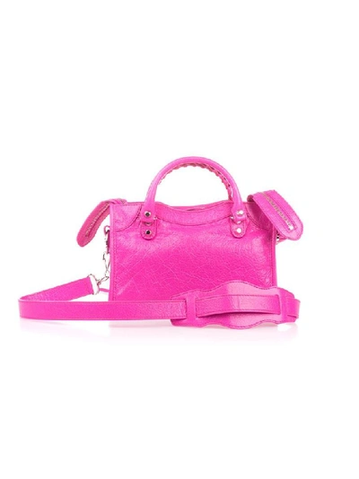 Shop Balenciaga Women's Fuchsia Leather Handbag