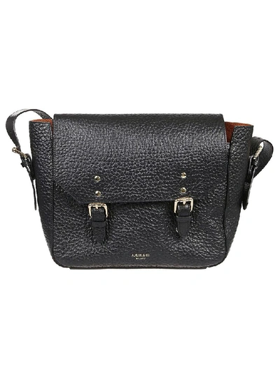 Shop Avenue 67 Women's Black Leather Messenger Bag