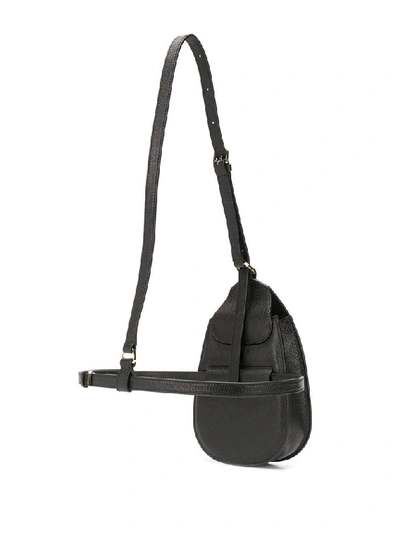 Shop Mcm Women's Black Leather Belt Bag