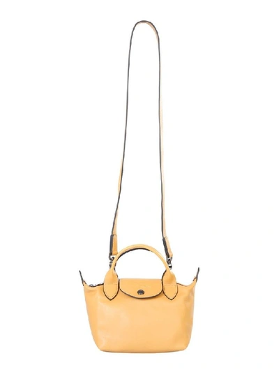 Longchamp Women's Yellow Leather Shoulder Bag ModeSens