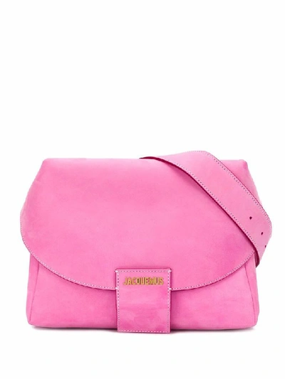 Shop Jacquemus Women's Pink Leather Shoulder Bag