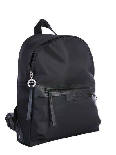 Shop Longchamp Women's Black Polyurethane Backpack