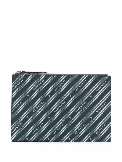 Shop Givenchy Women's Blue Polyester Pouch