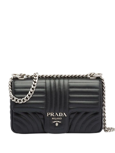 Shop Prada Women's Black Leather Shoulder Bag