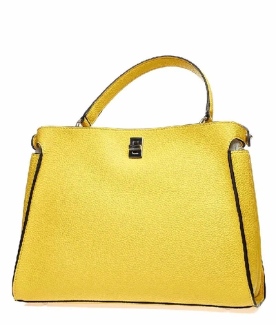 Shop Guess Women's Yellow Leather Handbag