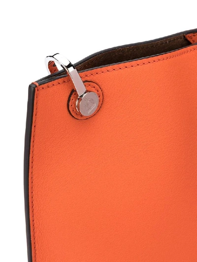 Shop Lanvin Women's Orange Leather Shoulder Bag