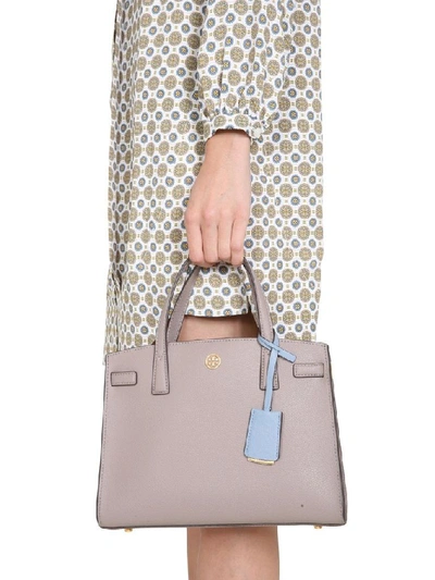 Shop Tory Burch Women's Beige Leather Handbag