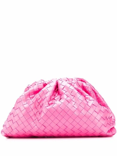 Shop Bottega Veneta Women's Pink Leather Pouch