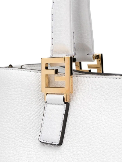 Shop Fendi Women's White Leather Handbag