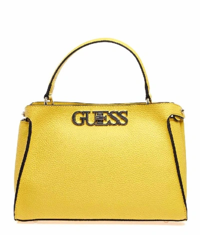 Shop Guess Women's Yellow Polyurethane Handbag