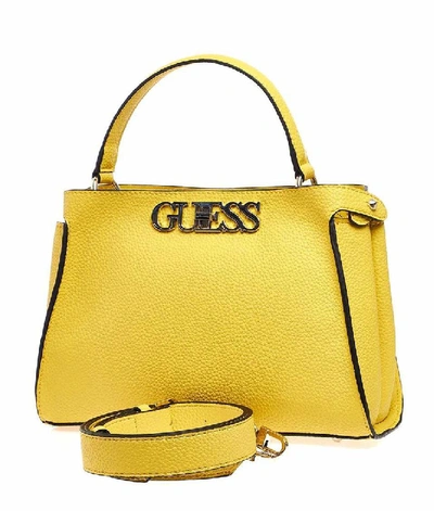Shop Guess Women's Yellow Polyurethane Handbag