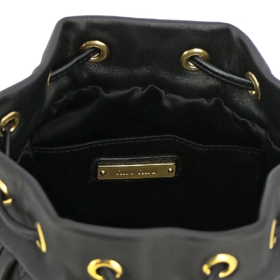 Shop Miu Miu Women's Black Leather Shoulder Bag