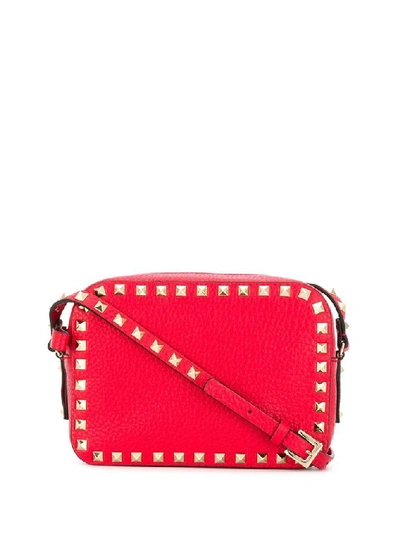 Shop Valentino Garavani Women's Red Leather Shoulder Bag