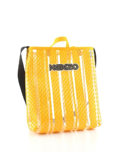 Shop Kenzo Women's Yellow Polyester Tote