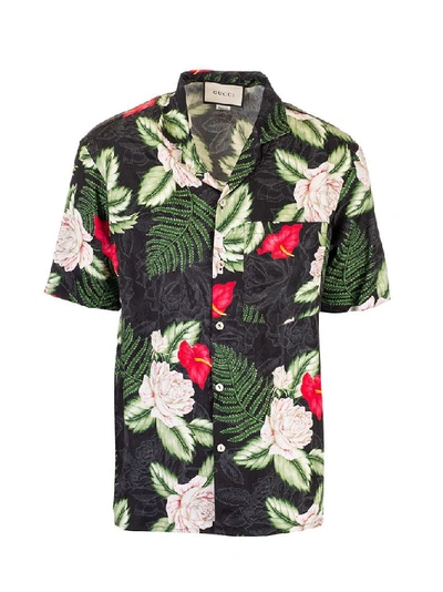 Shop Gucci Men's Multicolor Viscose Shirt