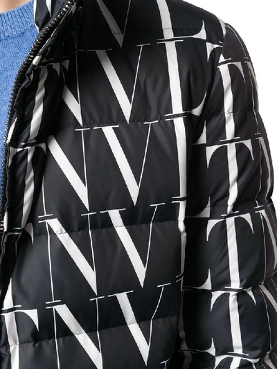 Shop Valentino Black Down Jacket