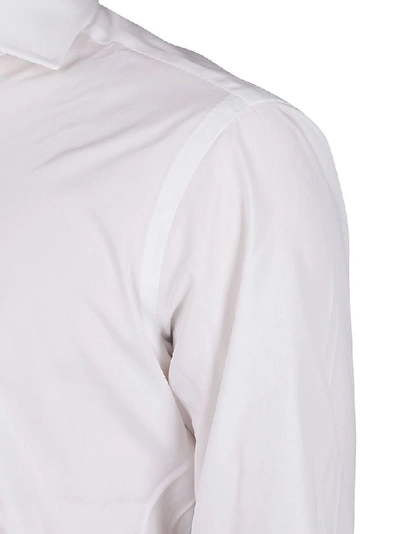 Shop Barba Men's White Cotton Shirt