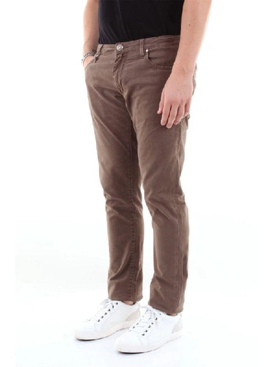 Shop Jacob Cohen Men's Brown Cotton Pants