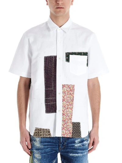 Shop Junya Watanabe Men's White Cotton Shirt