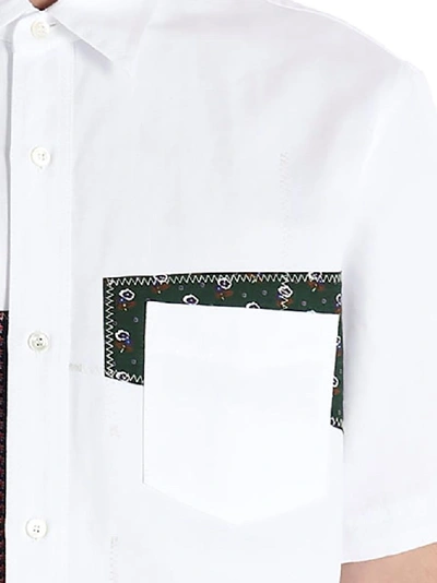 Shop Junya Watanabe Men's White Cotton Shirt
