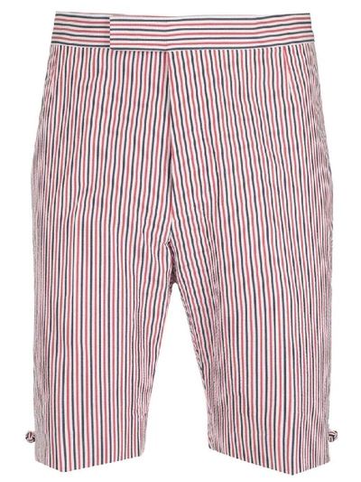 Shop Thom Browne Men's Red Cotton Shorts
