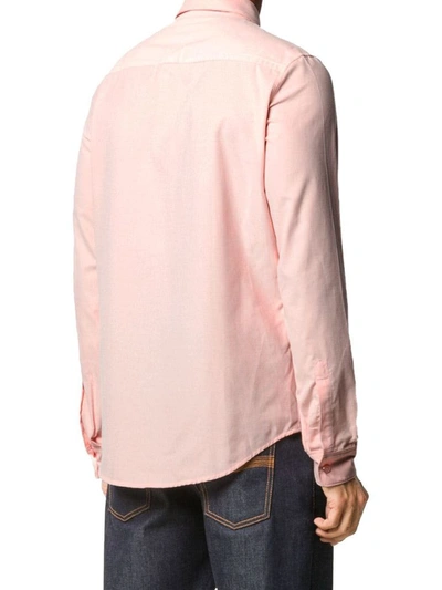 Shop Kenzo Men's Pink Cotton Shirt