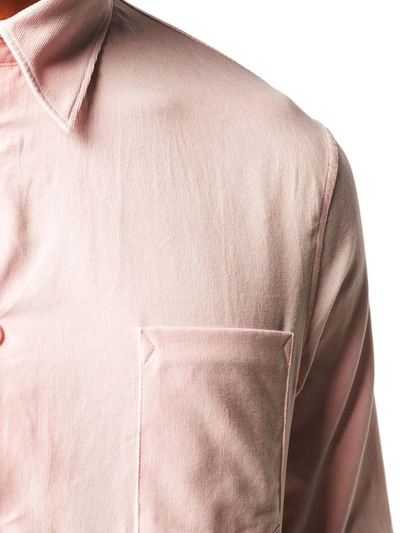 Shop Kenzo Men's Pink Cotton Shirt
