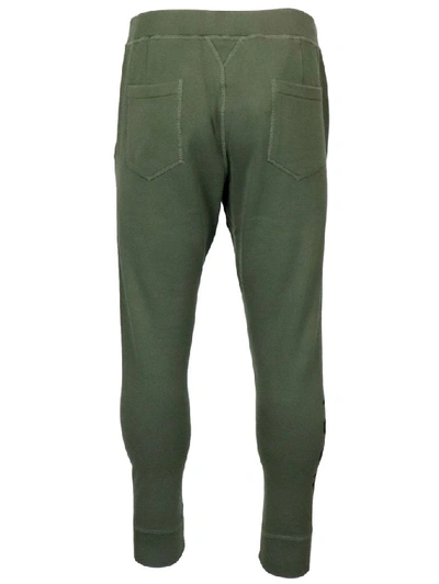 Shop Dsquared2 Men's Green Cotton Joggers