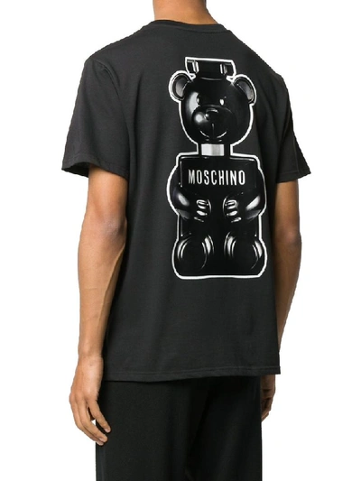 Shop Moschino Men's Black Cotton T-shirt